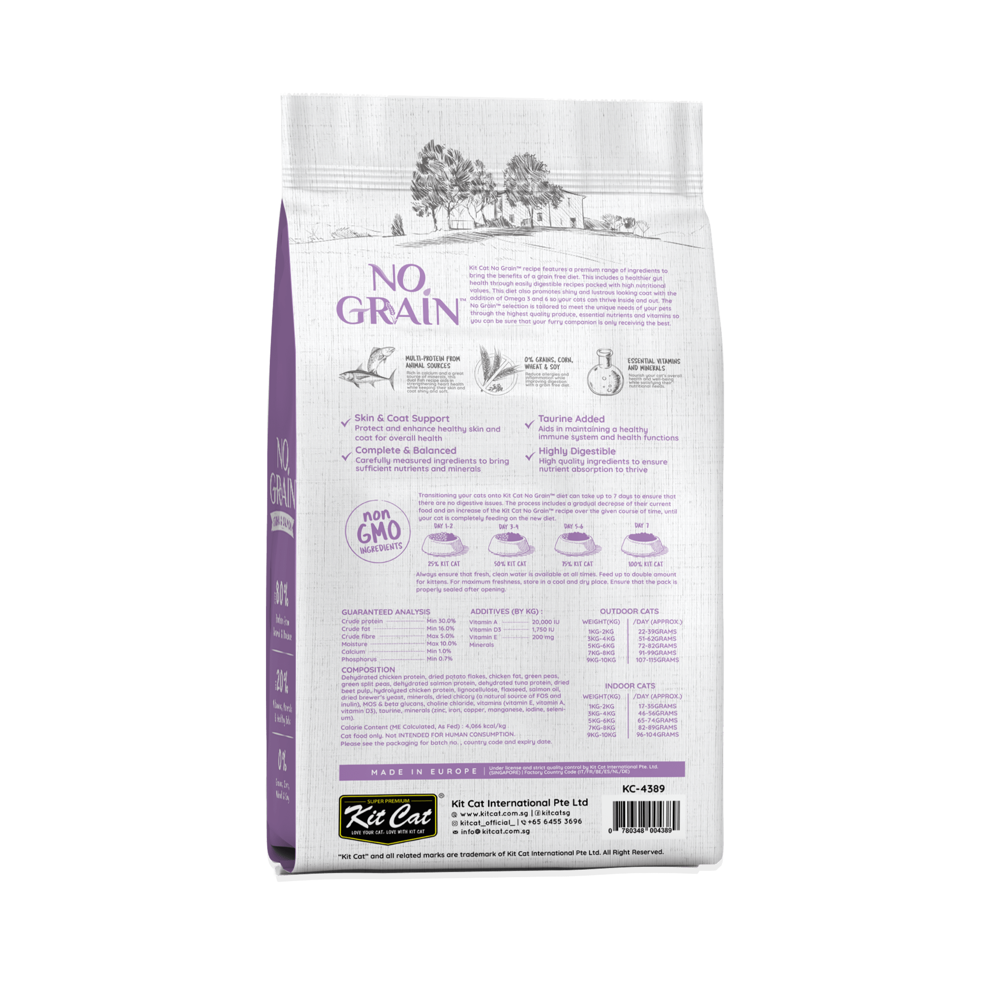 Kit Cat Sin Granos con Atún y Salmón 10kg Imagen secundaria del producto