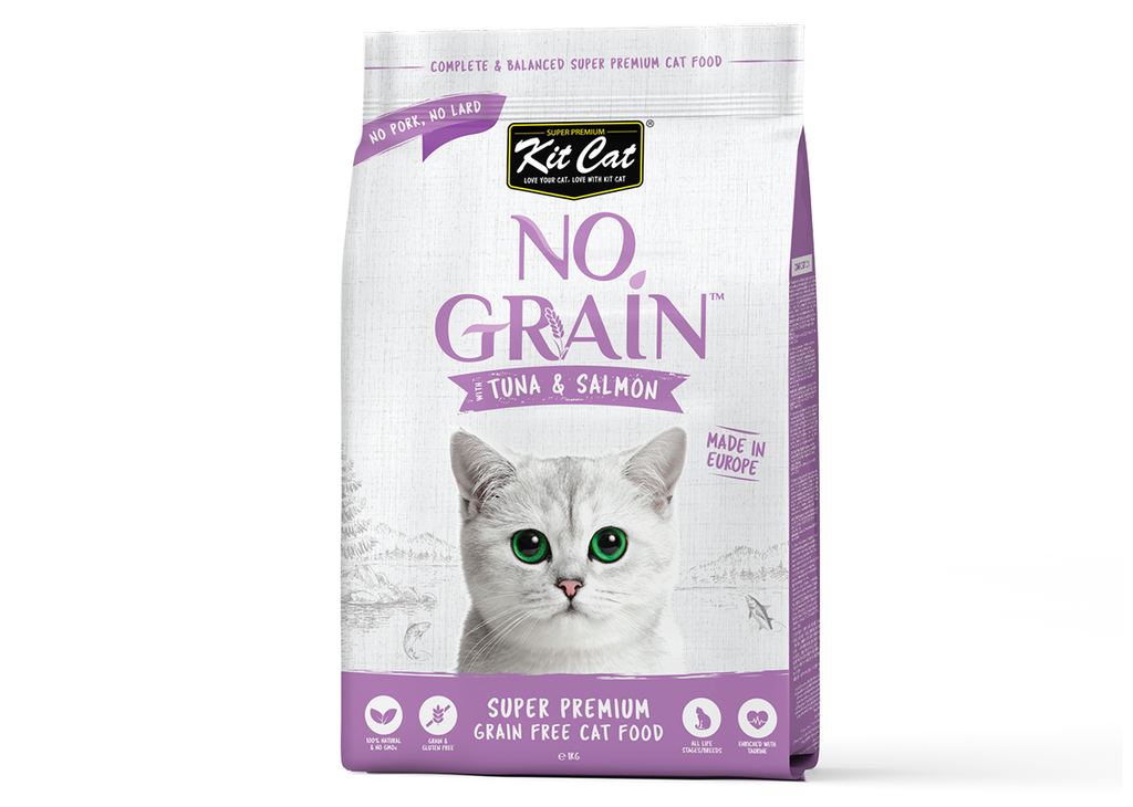 At¨²n y Salm¨®n No Grain - Pienso para gatos 1KG - Soporte Piel y Pelaje