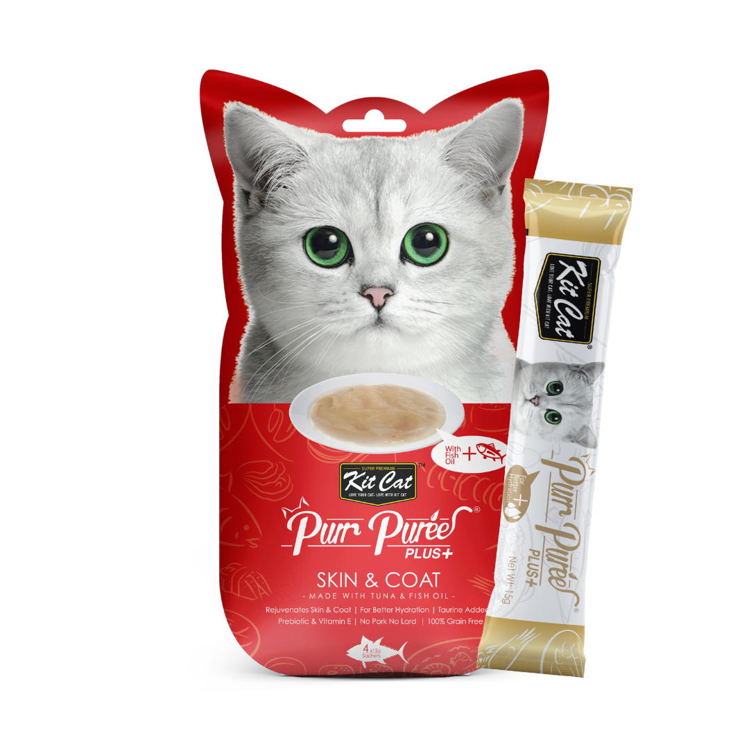 PurrPuree PLUS - FUNCIONAL - At¨²n (Skin & Coat) 60g (4x15g) Imagen principal del producto