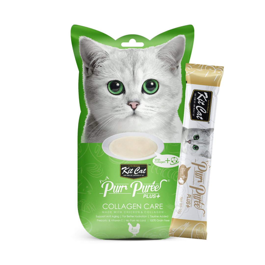 PurrPuree PLUS - FUNCIONAL - Pollo (Collagen Care) 60g (4x15g) Imagen principal del producto