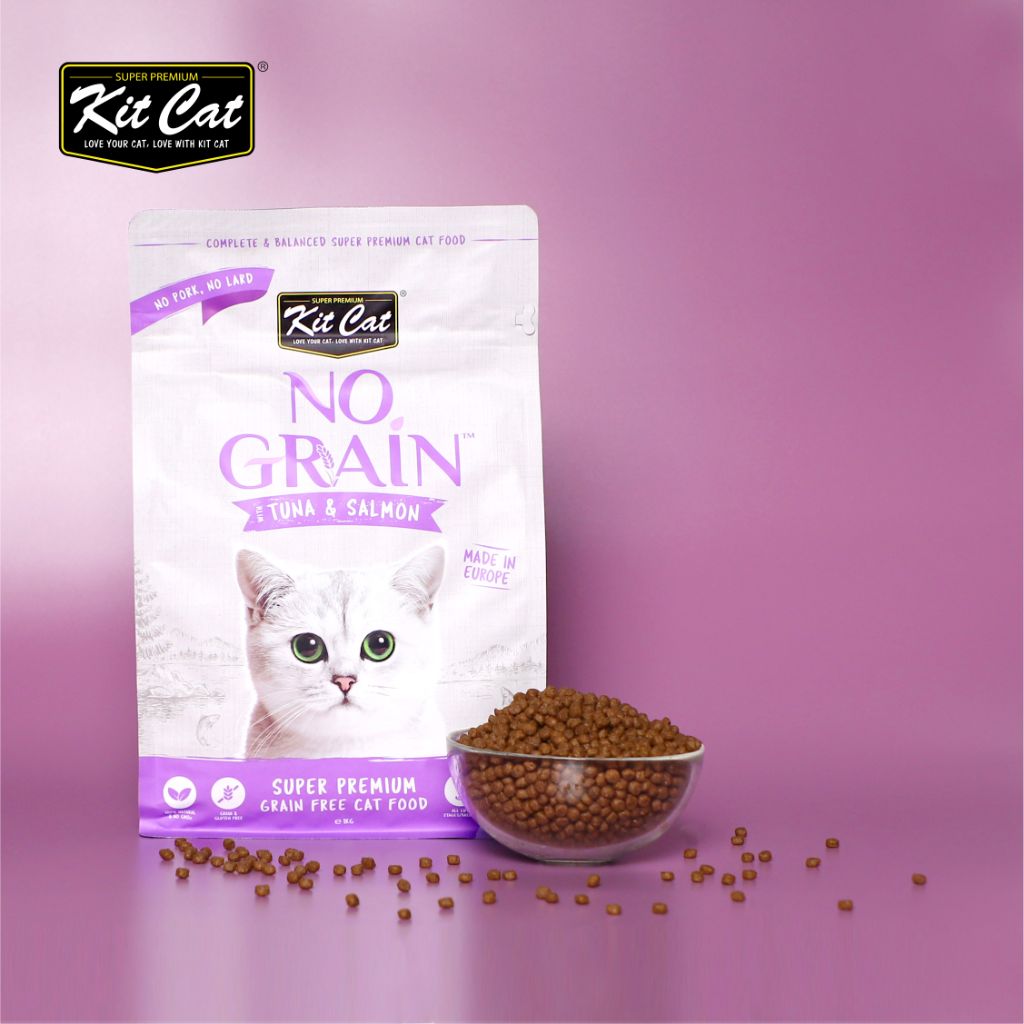 At¨²n y Salm¨®n No Grain - Pienso para gatos 1KG - Soporte Piel y Pelaje Imagen principal del producto