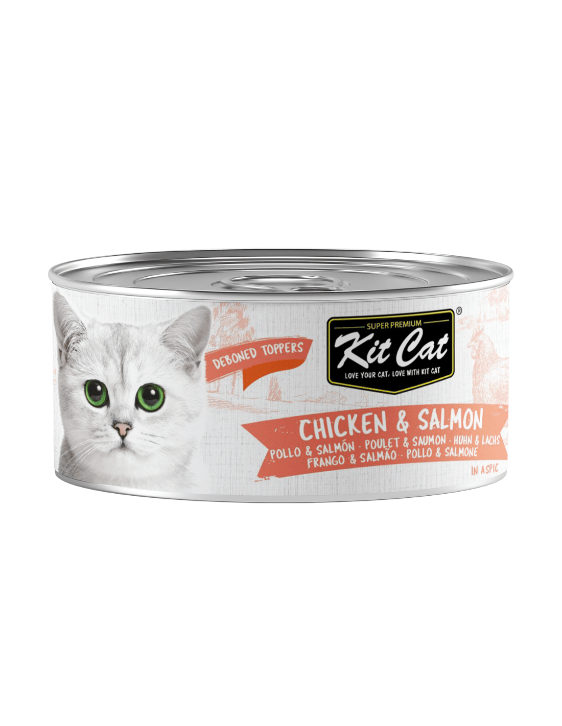 Pollo con Salm¨®n 80g - Comida h¨²meda en Gelatina