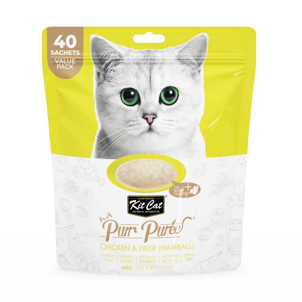 PurrPuree Value Pack - Pollo y Fibra (40 sobres x 15g)