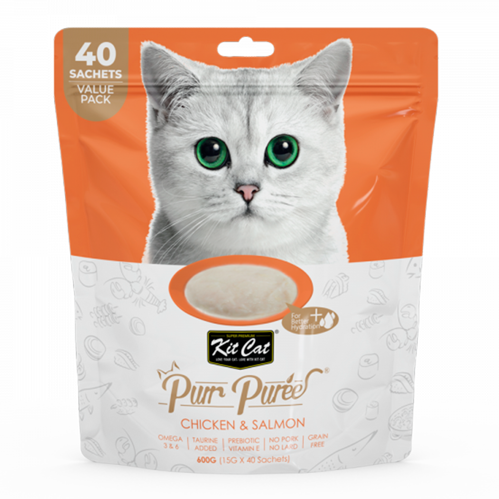 PurrPuree Value Pack - Pollo y Salm¨®n (40 sobres x 15g) Imagen principal del producto