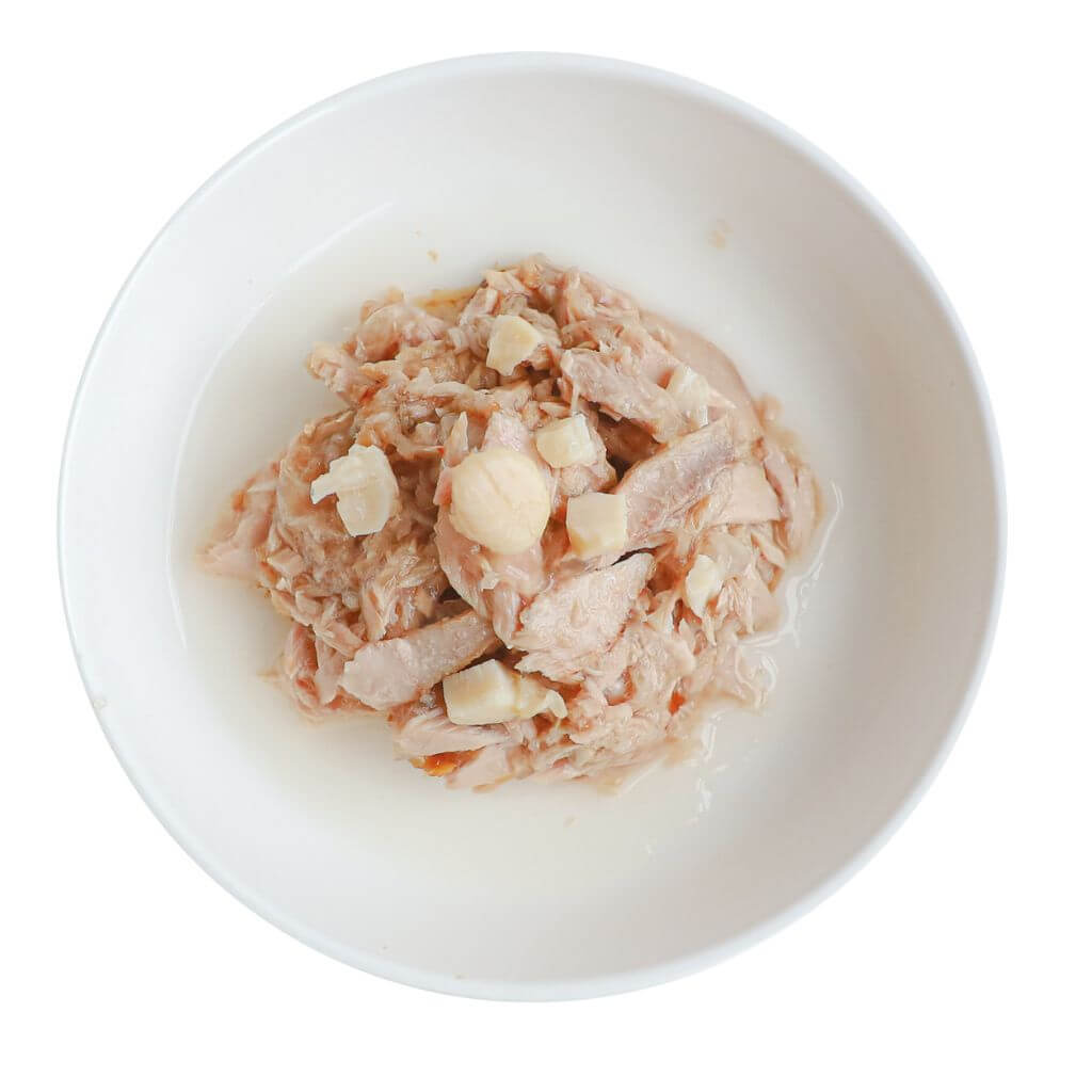 At¨²n con Vieiras 80g - Comida h¨²meda en Gelatina