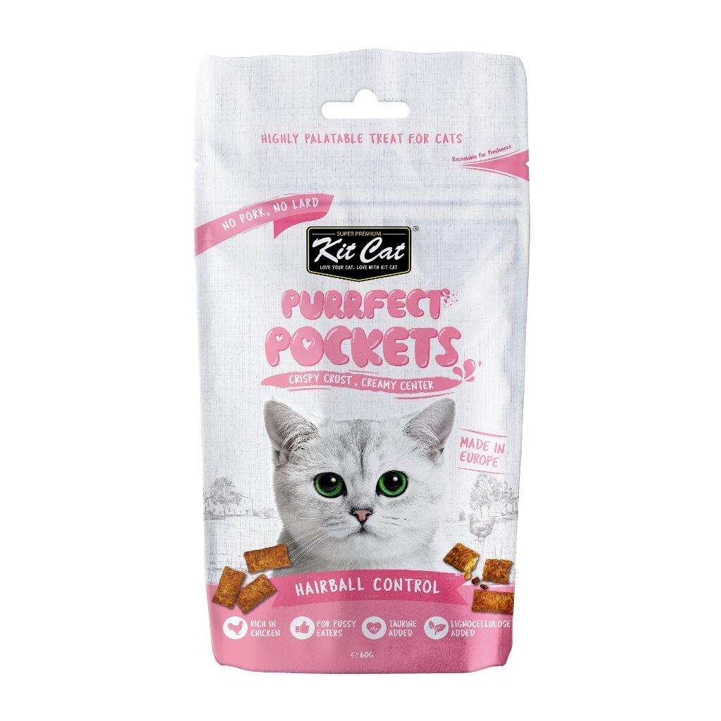 Purrfect Pockets 60g - Hairball Control Imagen principal del producto