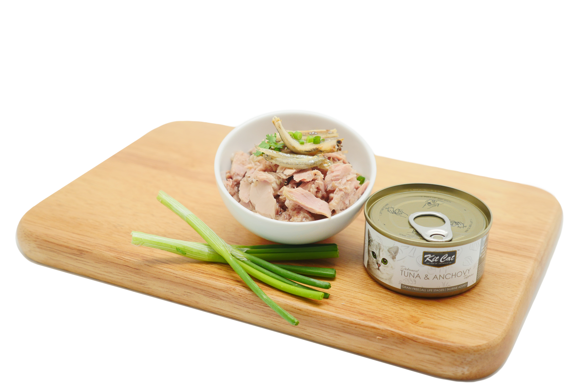 At¨²n con Anchoas 80g - Comida h¨²meda en Gelatina