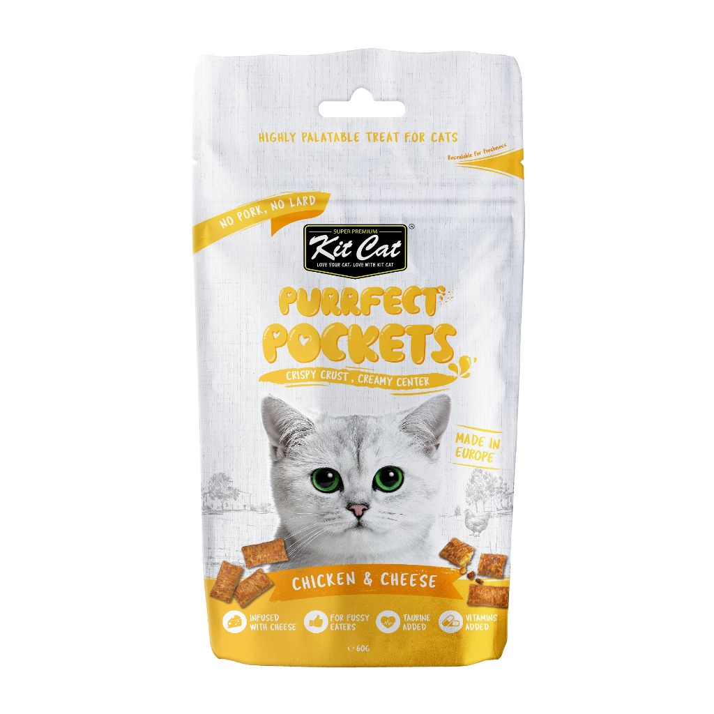 Purrfect Pockets 60g - Pollo y Queso Imagen principal del producto